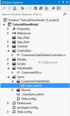 after add view our viewmodel asp.net mvc project structure