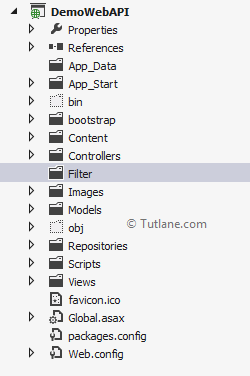 After adding filter folder in asp.net mvc application
