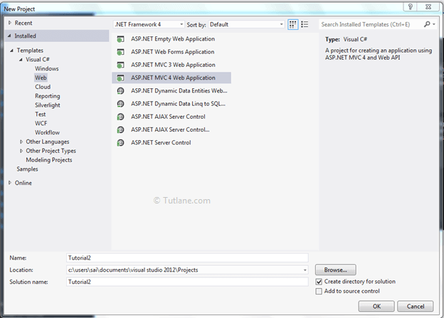 Different Types Of Project Templates In Asp Net MVC Tutlane
