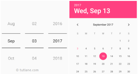 Android DatePicker in Spinner Mode Example