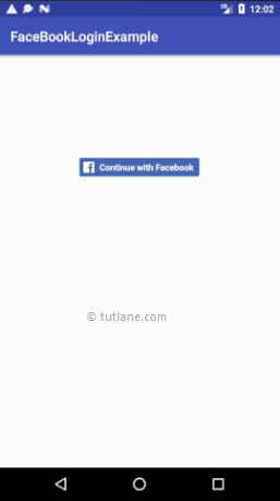 Android Facebook Login Integration Example Result