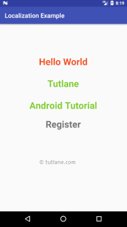 Android Localization (Multi Language) with Examples - Tutlane