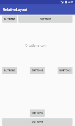 Android Relative Layout Example Result