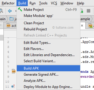 Build APK for App in Android Studio