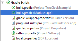 Android Build Gradle in App Gradle Scripts