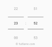 Android TimePicker Dialog in Spinner Mode Example Diagram