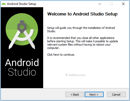 Android Studio Installation Setup Window