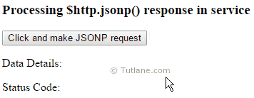 Angularjs $http jsonp service example with output or result
