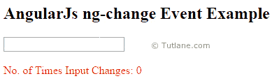 Angularjs ng-change event with example result or output