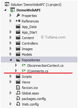 Add new interface file in asp.net web api in asp.net mvc
