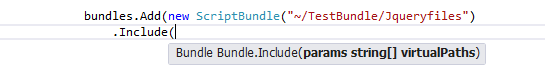Add all virtual paths to render all bundle files in asp.net mvc