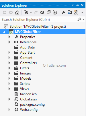 Global action filters project structure in asp.net mvc