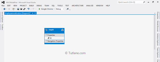 After adding entity model in asp.net mvc application