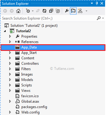 App_data folder in asp.net mvc project or application