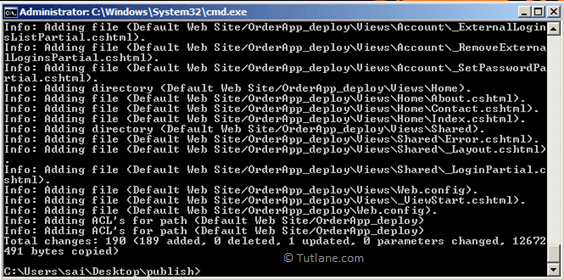 Display Report After Executing Command in Command Prompt