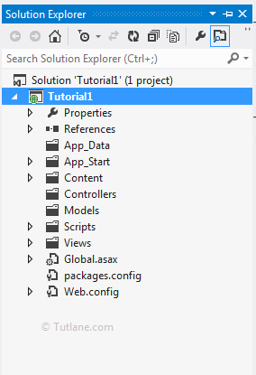 Our basic asp.net mvc application structure will be like as shown