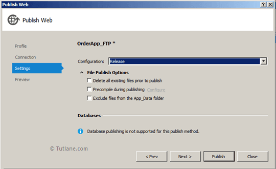 File Publish Options in FTP Website Deployment in Visual Studio