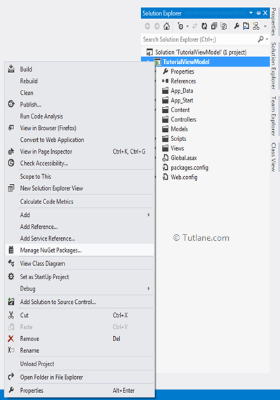 install entity framework in asp.net mvc application