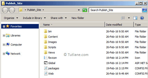 Published Files in Folder using File System in Visual Studio