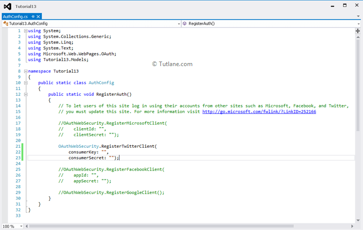 Uncomment twitter oauth client in asp.net mvc application