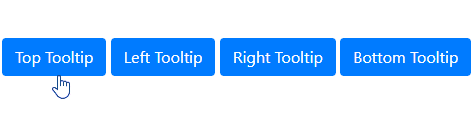 Bootstrap tooltip directions examples result