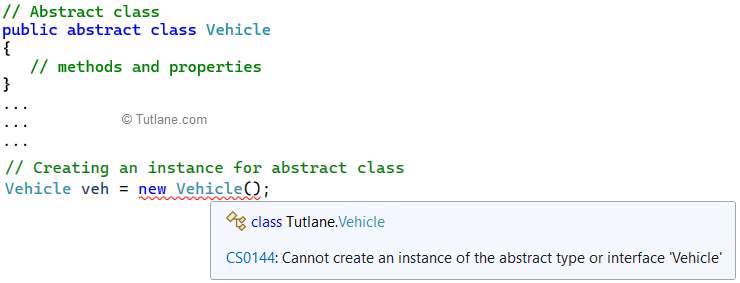C# Abstract Class Instance Creation Exception