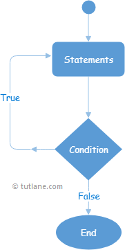 C# Do...While Loop Flow Chart Diagram