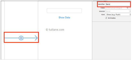 Add connection between controllers in iOS delegates application