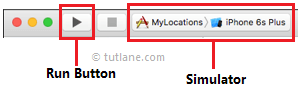 Run ios location app using simulator in xcode