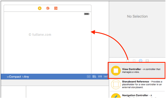 ios add view controller to storyboard file in xcode