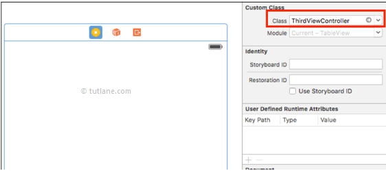 ios map new class file to view controller in xcode