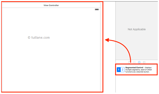 ios ui segmented control example viewcontroller file in xcode