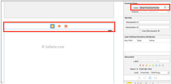 Map controller to new class in ios splitview application