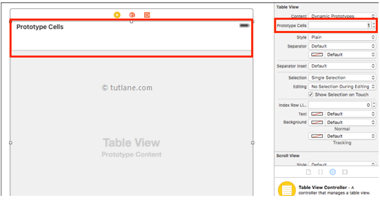 ios sqlite database app change prototype cell values