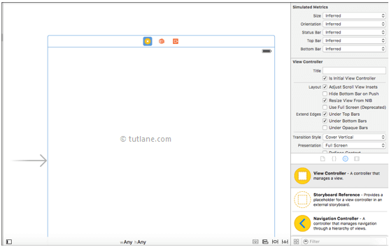 ios set initial viewcontroller in storyboard file