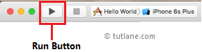 Run ios application using xcode editor