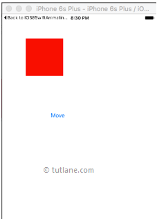 ios view transition animations example result output