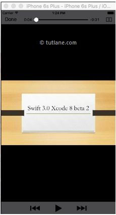 ios video player app example result