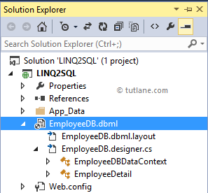 After adding LINQ to SQL DBContext Files in Application