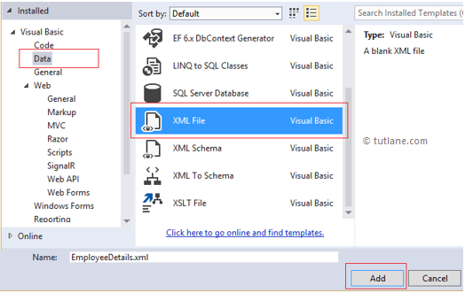 Add new xml file to linq to xml application in c#, vb.net