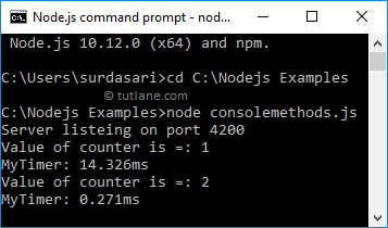 Node.js console methods writing log messages to node.js stream