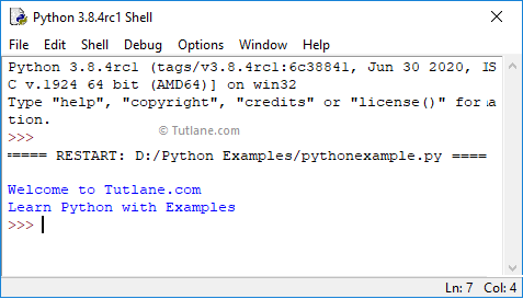 Introduction to Python IDLE Tutorial