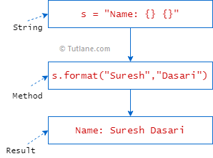 Python string format method example result