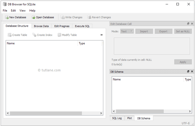 DB Browser SQLite Visual Interface Tool