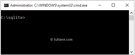 Open command prompt and navigate to sqlite installation folder