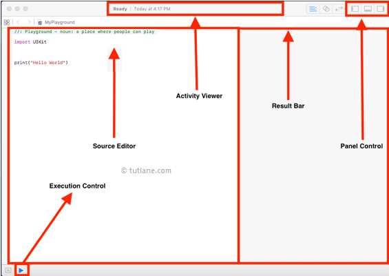 Swift Playground Interface to Create Applications